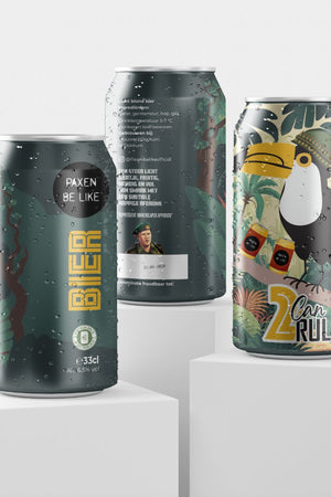Paxen Be Like speciaalbier “2 Can Rule” – twee blikken, één missie: regeren over de borrel. Gebrouwen voor strijders met dorst, satire met schuimkraag. 🍺👑

Wil je dat ik er meerdere varianten maak (bijvoorbeeld één grappig, één stoer/militair en één luchtig/commercieel), zodat je kunt kiezen?