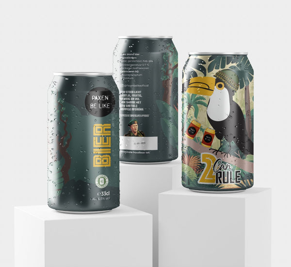 Paxen Be Like speciaalbier “2 Can Rule” – twee blikken, één missie: regeren over de borrel. Gebrouwen voor strijders met dorst, satire met schuimkraag. 🍺👑

Wil je dat ik er meerdere varianten maak (bijvoorbeeld één grappig, één stoer/militair en één luchtig/commercieel), zodat je kunt kiezen?